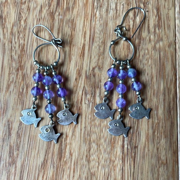 Fish theme earrings - Picture 1 of 1